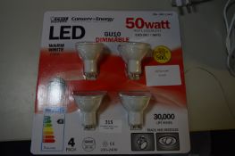 *Feit GU10 LED Light Bulbs 4pk