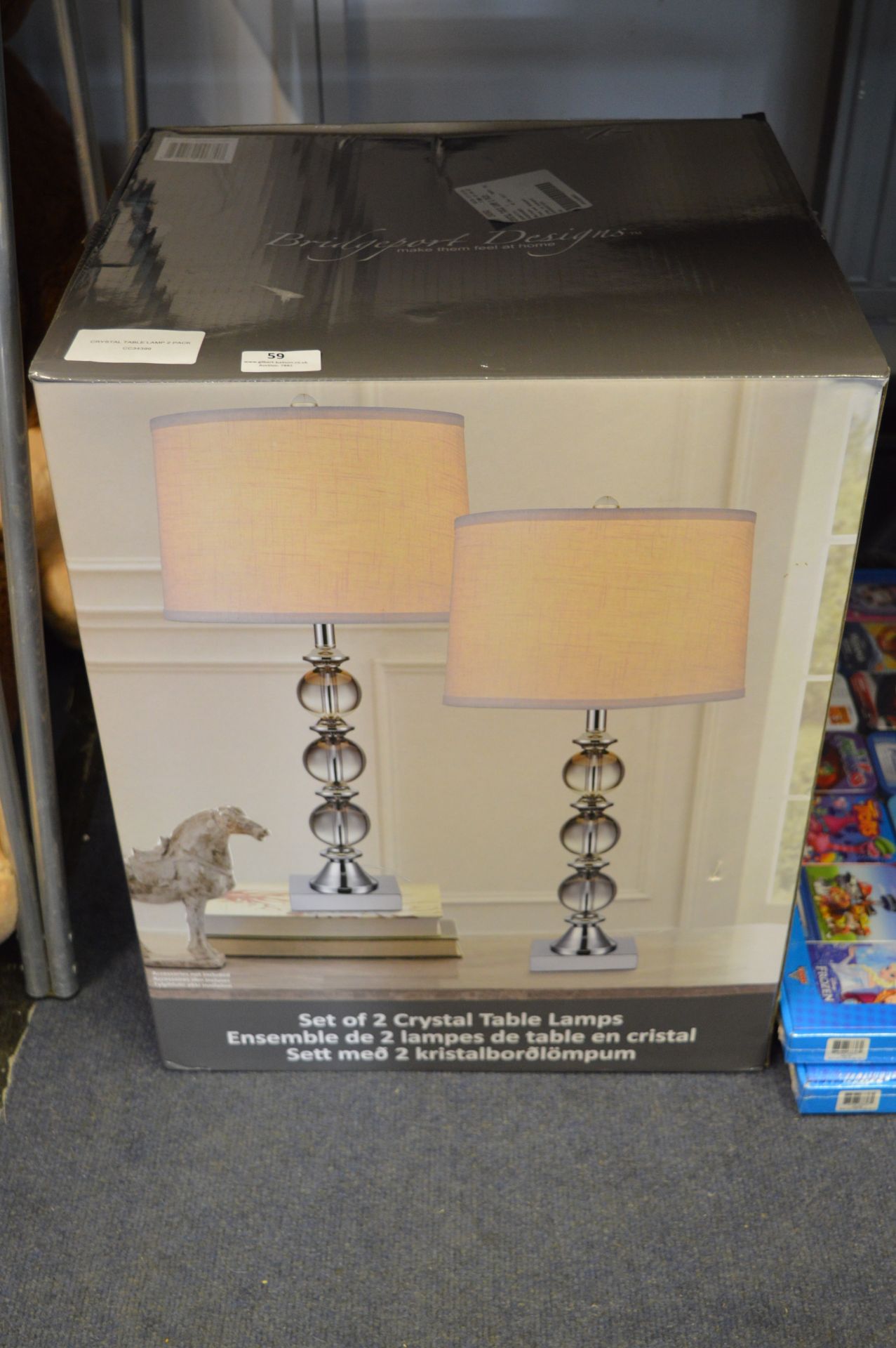 *Crystal Table Lamp 2pk