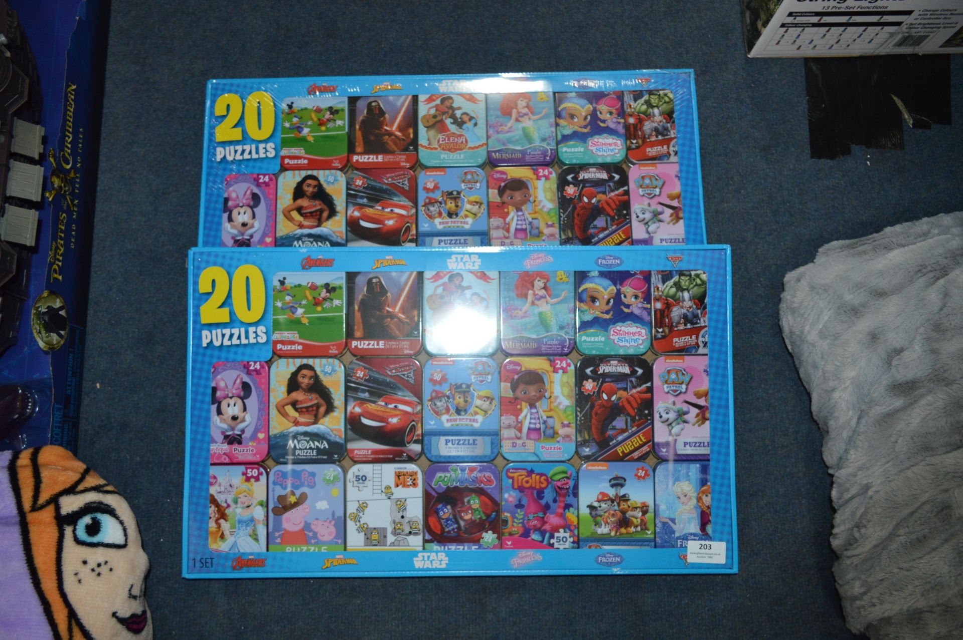 *Two Sets of 20 Disney Puzzles