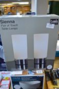 *Sienna Chrome Table Lamps