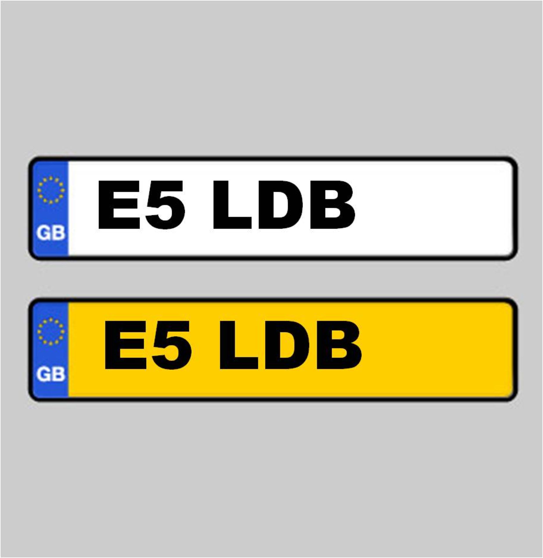 Cherished Number Plate: E5 LDB - Currently on Retention