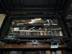 Plastic Toolbox Containing Socket Spanners, etc.
