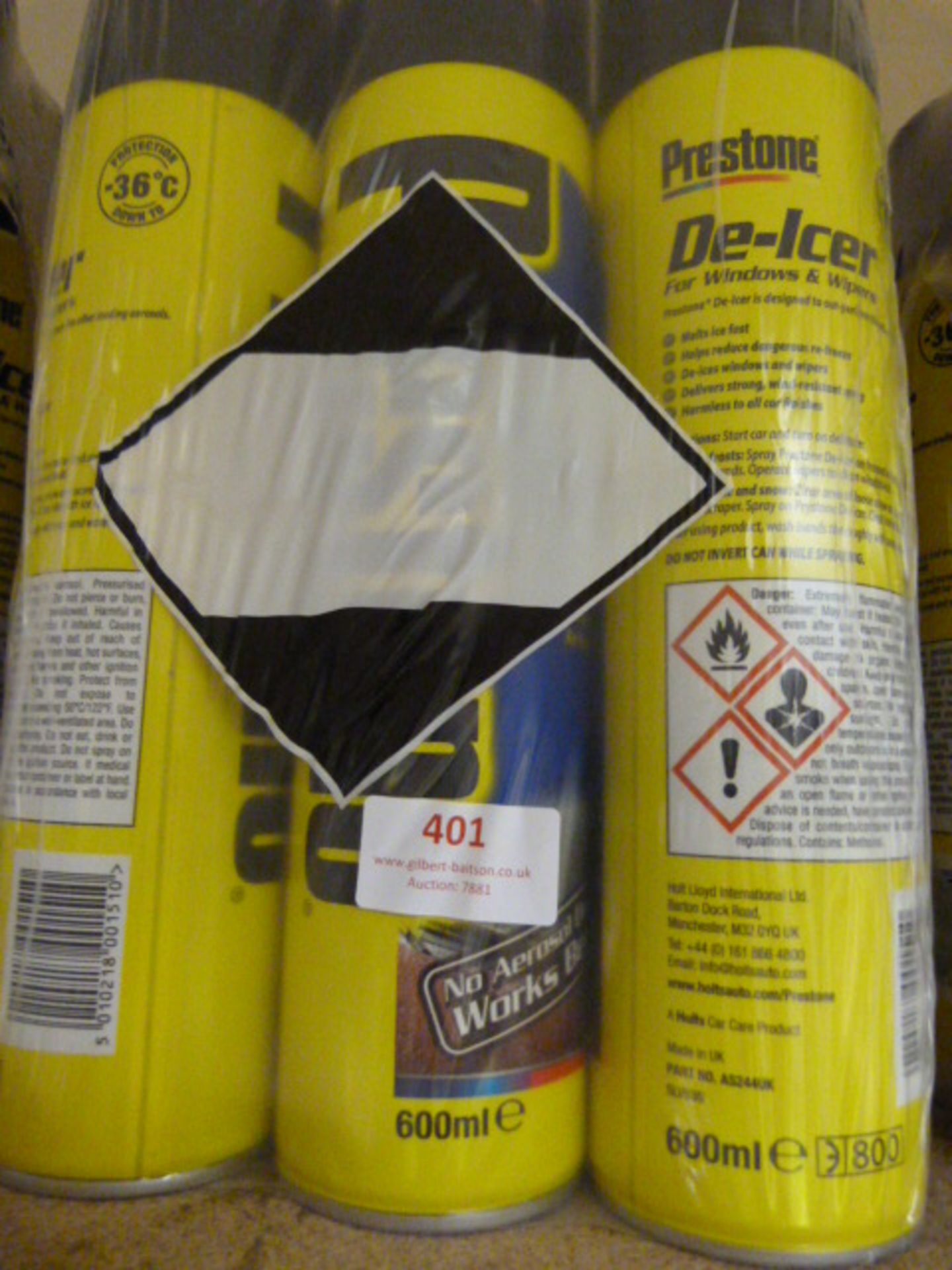 *6x600ml of Prestone De-Icer