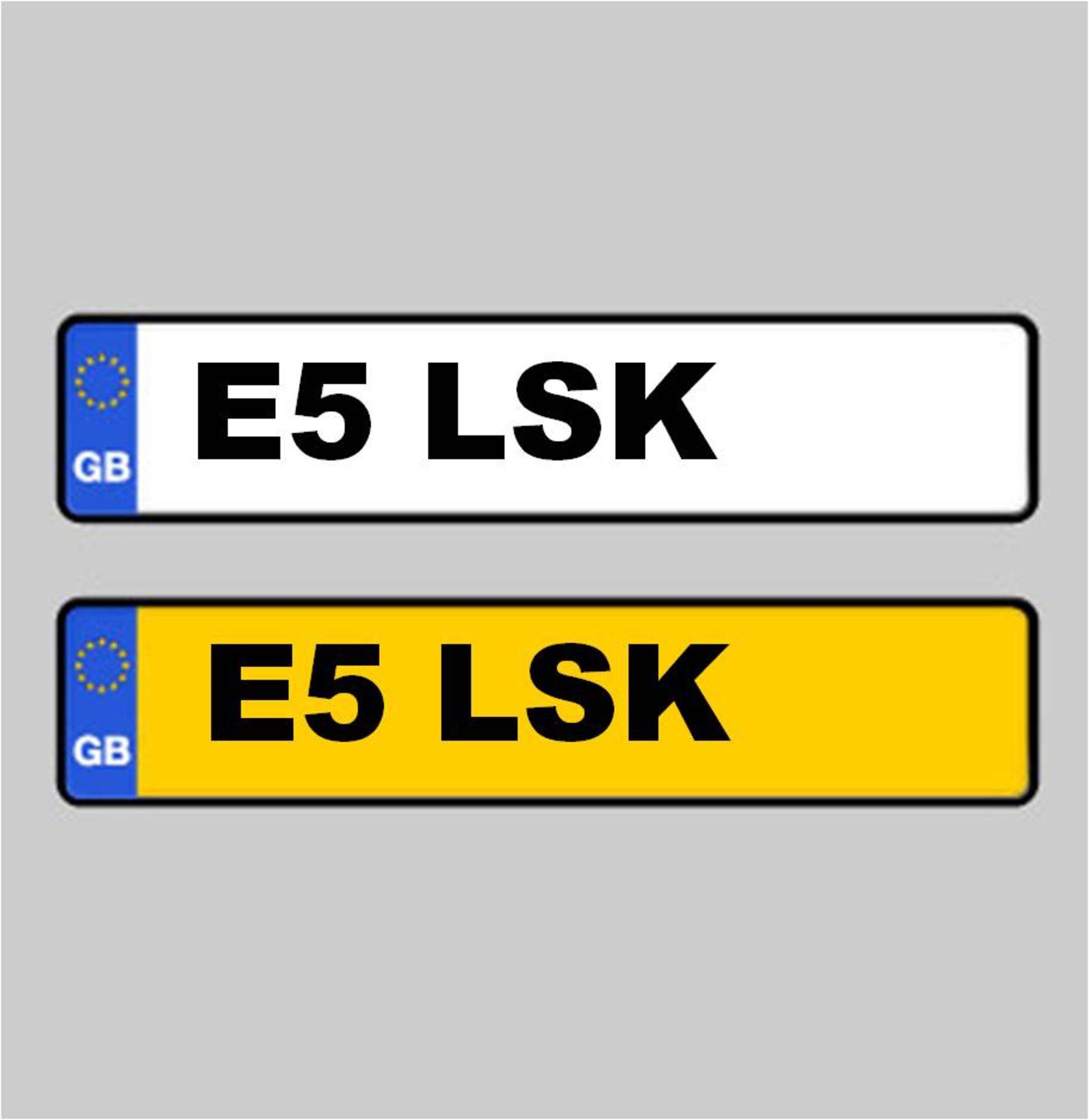 Cherished Number Plate: E5 LSK - Currently on Retention