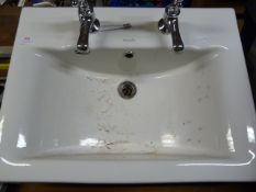 Impulse White Ceramic Sink Unit with Victorian Sty