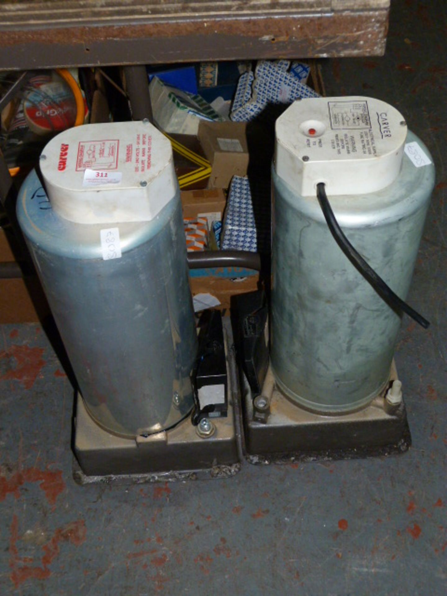 Two Carver Caravan Water Heaters