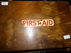 Vintage First Aid Box Containing Assorted Grinding