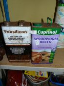5L of Silicone Sealer and 5L of Woodworm Killer
