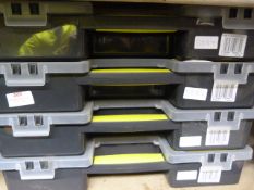 Four 25 Compartment Stanley Screw Organisers