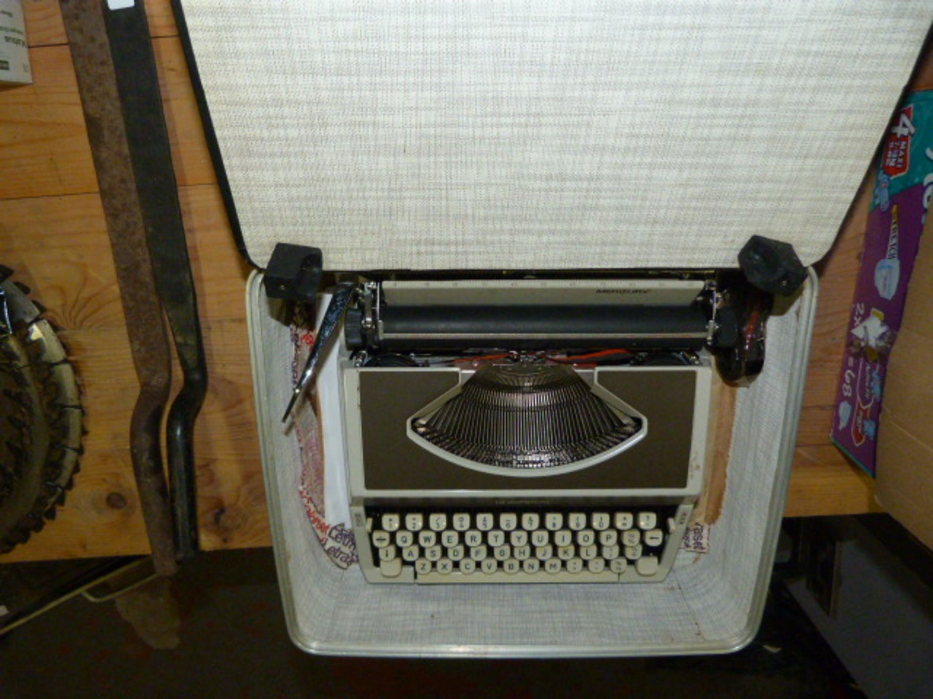 Portable Typewriter in Carry Case