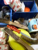 Box Containing Assorted Wire Wheels, Brushes, etc.
