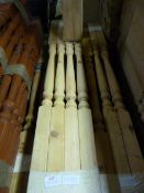 40 Softwood Spindles and a Mule Post