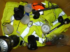 Assorted Hi-Vis Vests, LED Lights, etc.