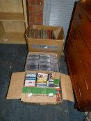 Box of Audio Cassettes and a LP Collection