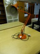 Orange Anglepoise Lamp