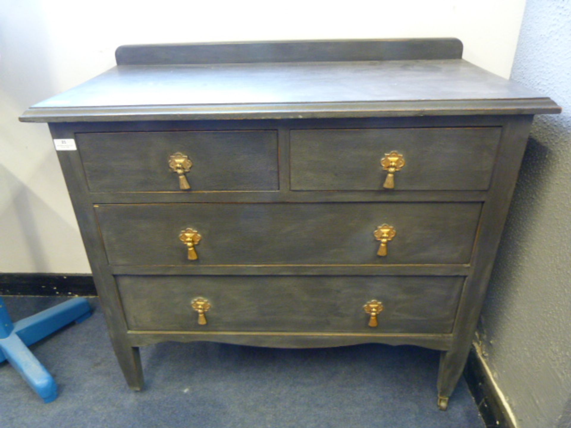 Shabby Chic Style Oak Chest of Three Drawers