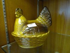 Eastgate Pottery - Chicken on Basket