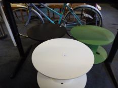 Three Circular Cable Drum Table on Casters