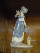 Nao Figurine - Young Girl with Watering Can
