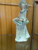 Mediflou Figurine - Young Girl with Flowers