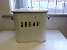 Enamel Bread Bin with Lid