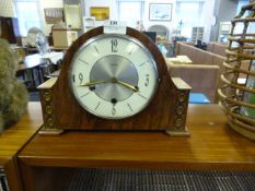 Smiths Mantel Clock in Walnut Case