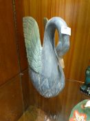 Decorative Carved Wood Swan