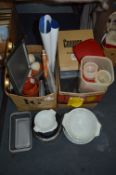 Pyrex Dinnerware, Baking Trays, Plant Pots, Contai