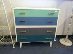 Shabby Chic Style 1950's Chest of Four Drawers