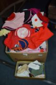 Box Containing Assorted Table Linen