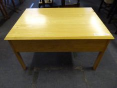 Beech Occasional Table with Integral Storage