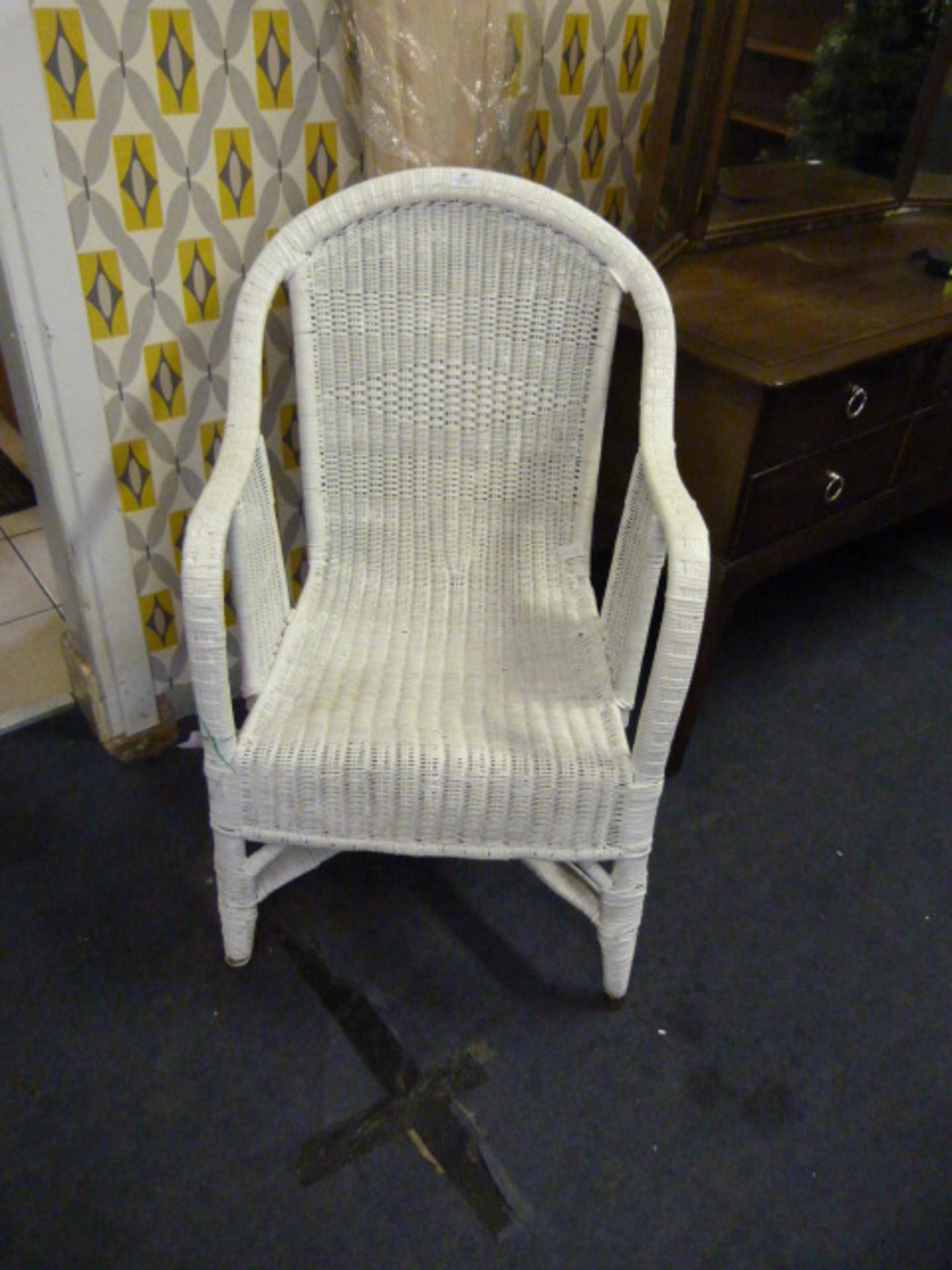 Painted Cane Chair