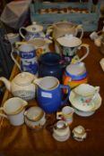 Pottery Jugs and Teapot Collection