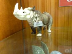 Decorative Russian Rhinoceros by Lomonosov