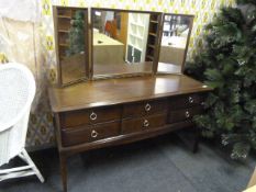 Stag Minstrel Mahogany Dressing Table with Mirrore