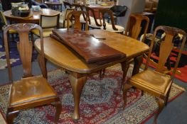 Early 20th Century Extending Dining Table with Lea