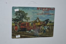 *Small Metal Sign - Nuffield Tractors