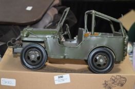 *Painted Tin Plated Model Jeep