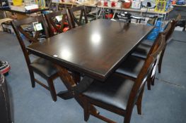 *Bayside Seven Piece Dining Set; Table and Six Chairs