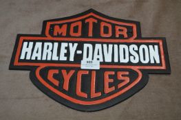 *Cast Metal Sign - Harley Davidson Motorcycles