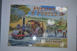 *Large Metal Sign - Aveling and Porter Steam Rollers