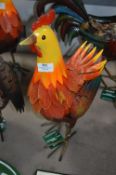 *Painted Tin Garden Decoration - Chicken