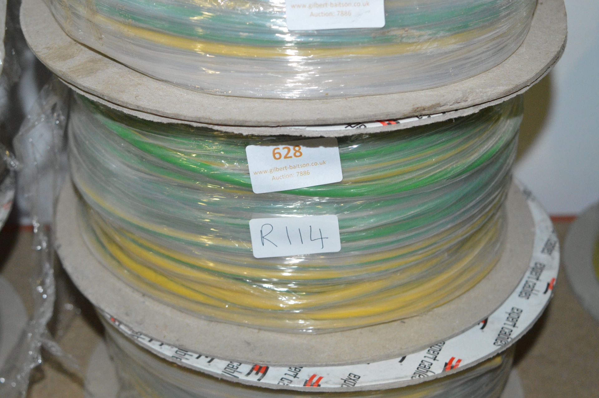 *Roll of Green & Yellow 100M H07V-R 10mm2 Cable