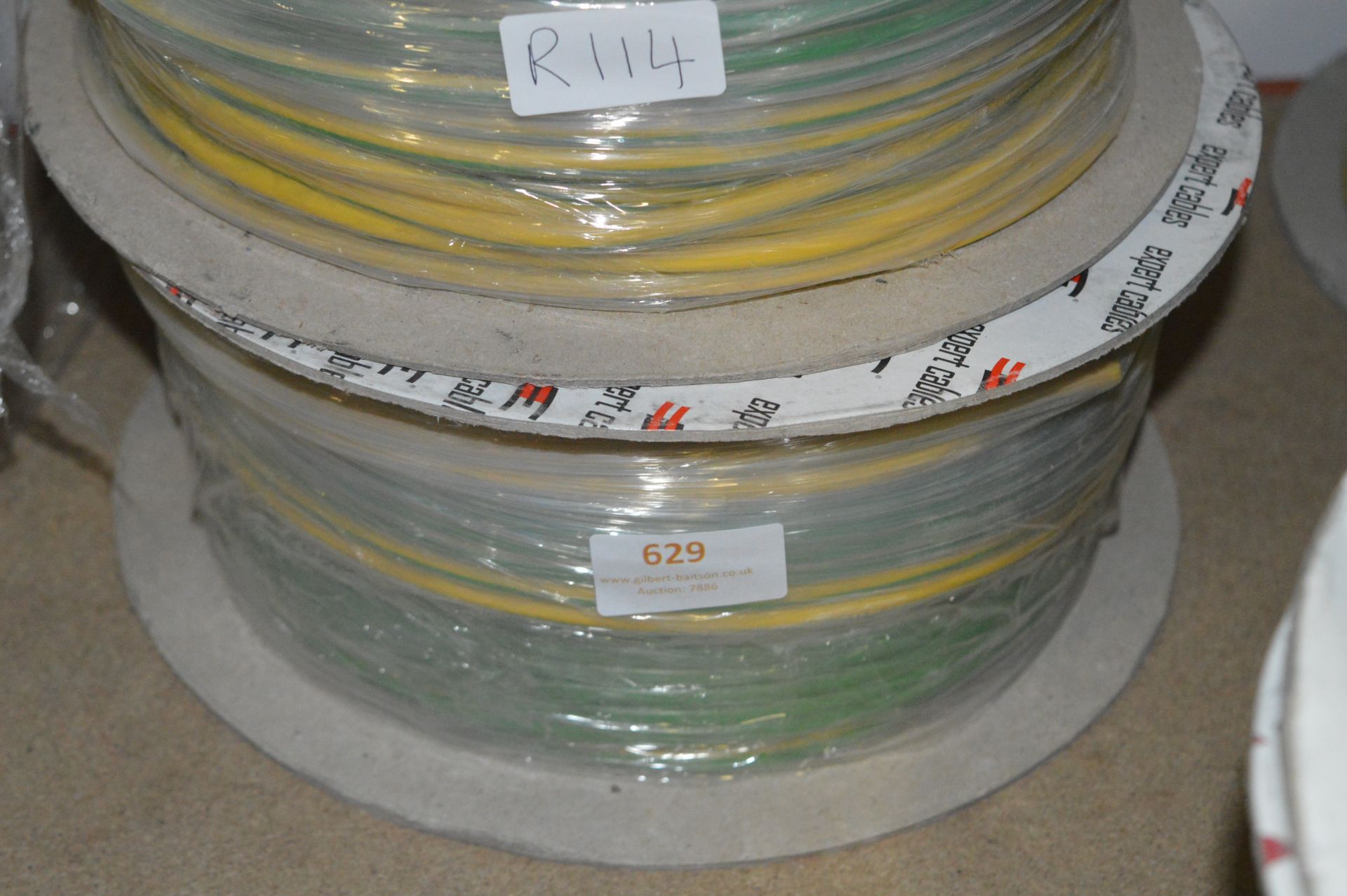 *Roll of Green & Yellow 100M H07V-R 10mm2 Cable