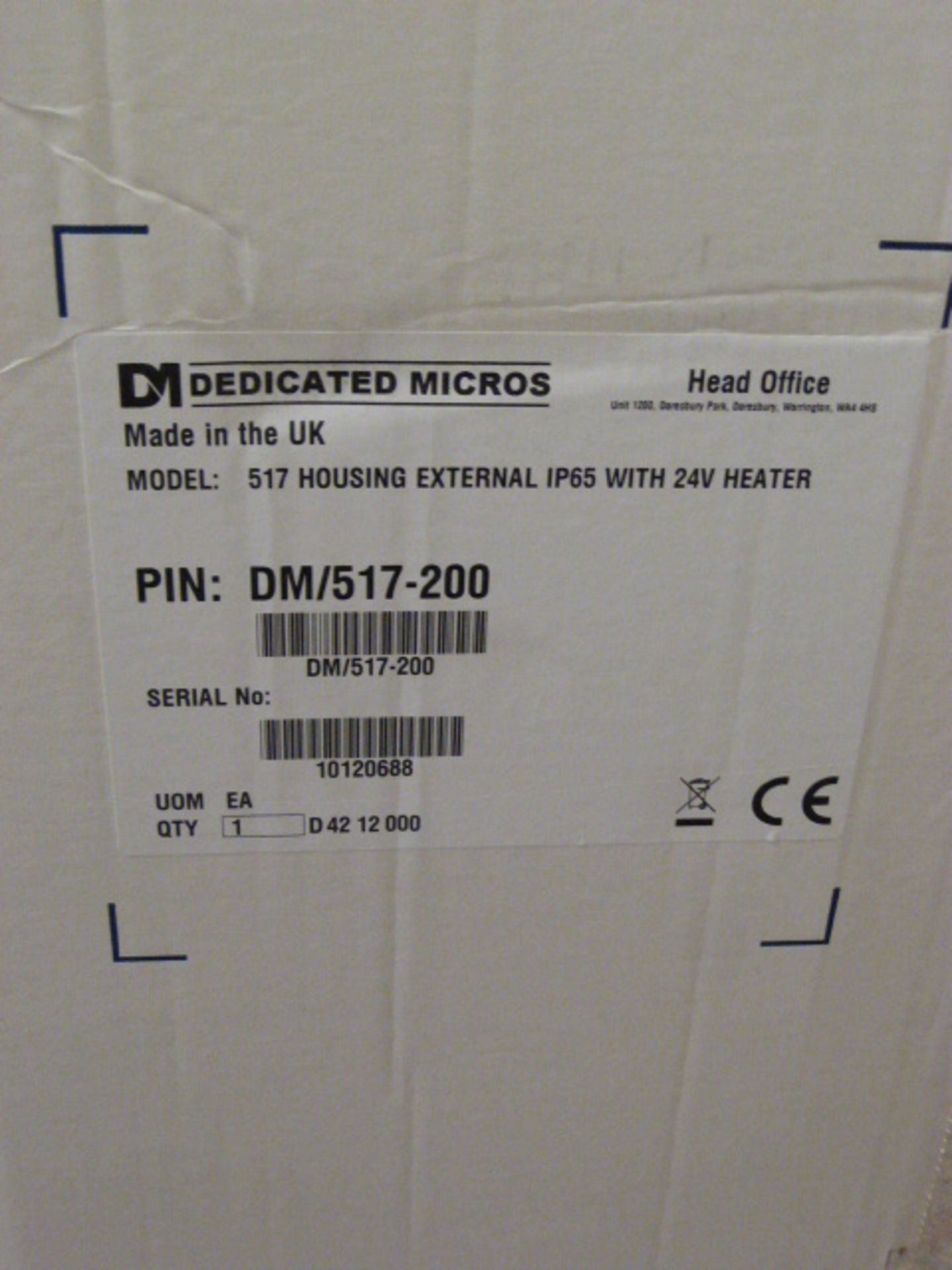 *Dedicated Micros IP65 External Housing with 24V H