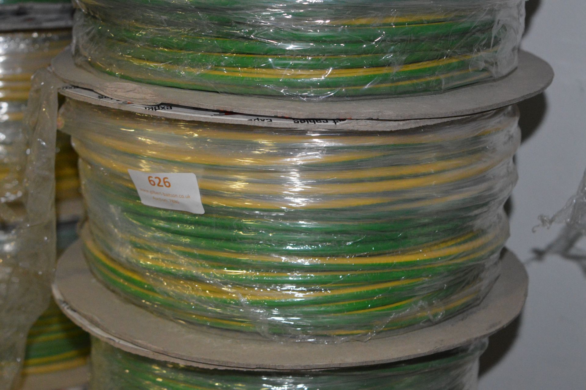 *Roll of Green & Yellow 100M H07V-R 10mm2 Cable