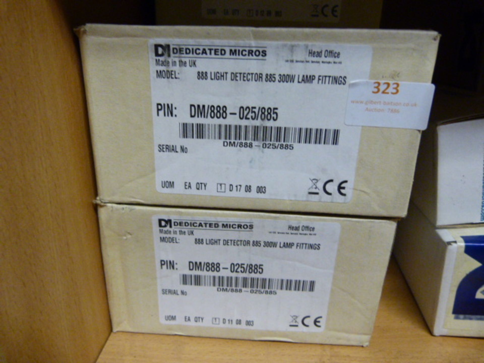 *Five Five Boxes of 888 Light Detectors, 300W Lamp