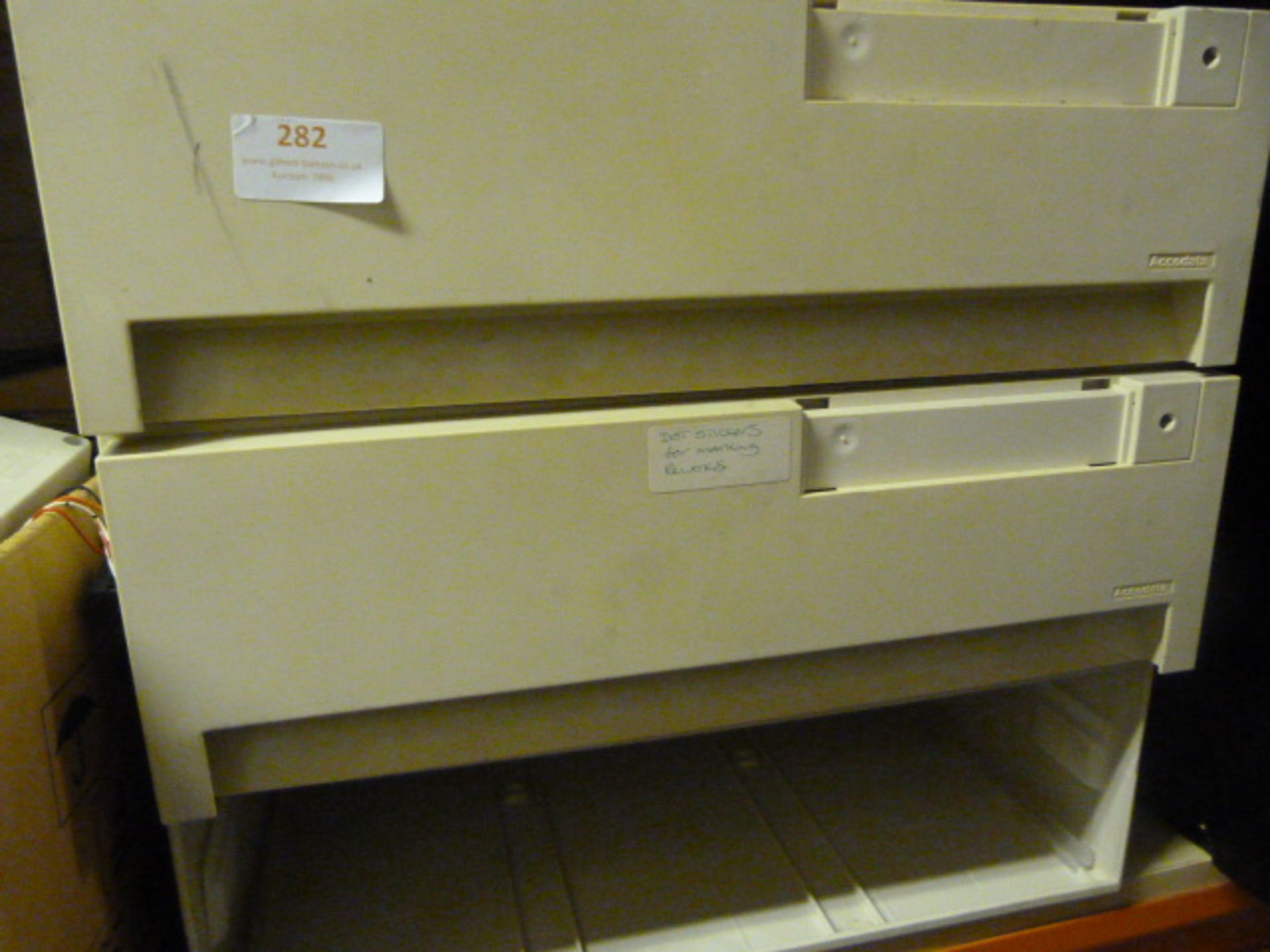 *Set of Two Drawers Containing Disc Chips