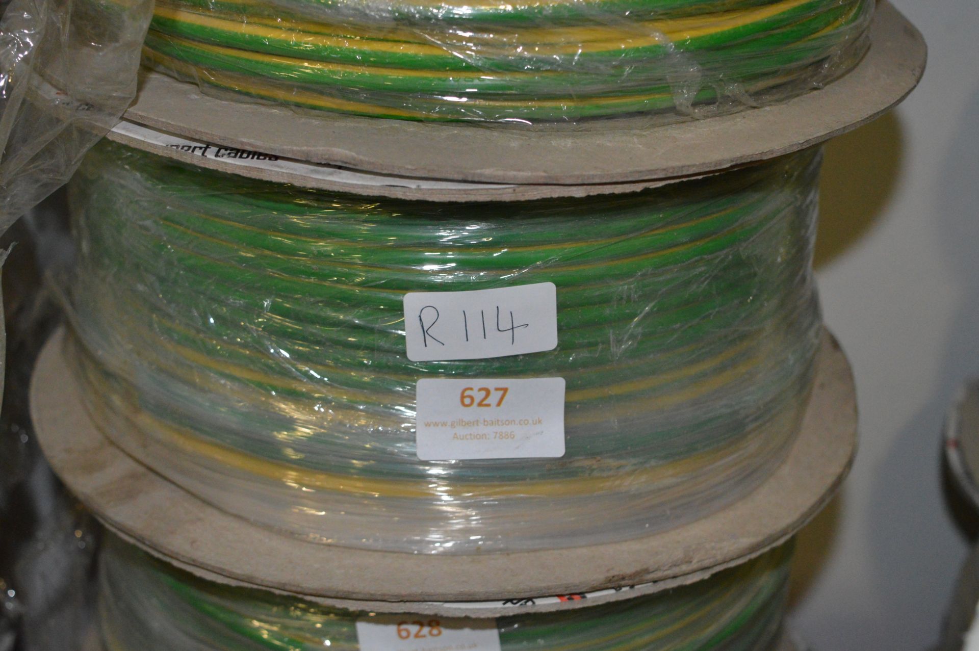 *Roll of Green & Yellow 100M H07V-R 10mm2 Cable