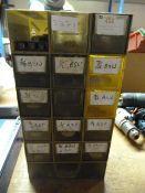 Sectional Drawers of Tap & Dies, Screws, etc.